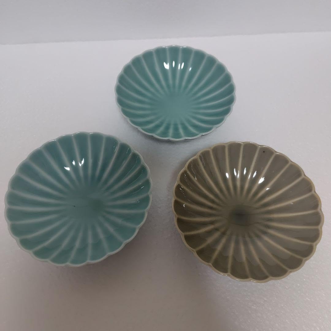 有田焼深川製菊割皿3枚 有田焼 深川製磁 六歌仙 菊割